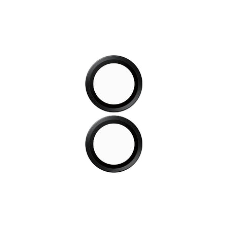 PanzerGlass™ Hoops Camera Lens Protector for iPhone 16 /16 Plus - Black Metal - Mac Shack
