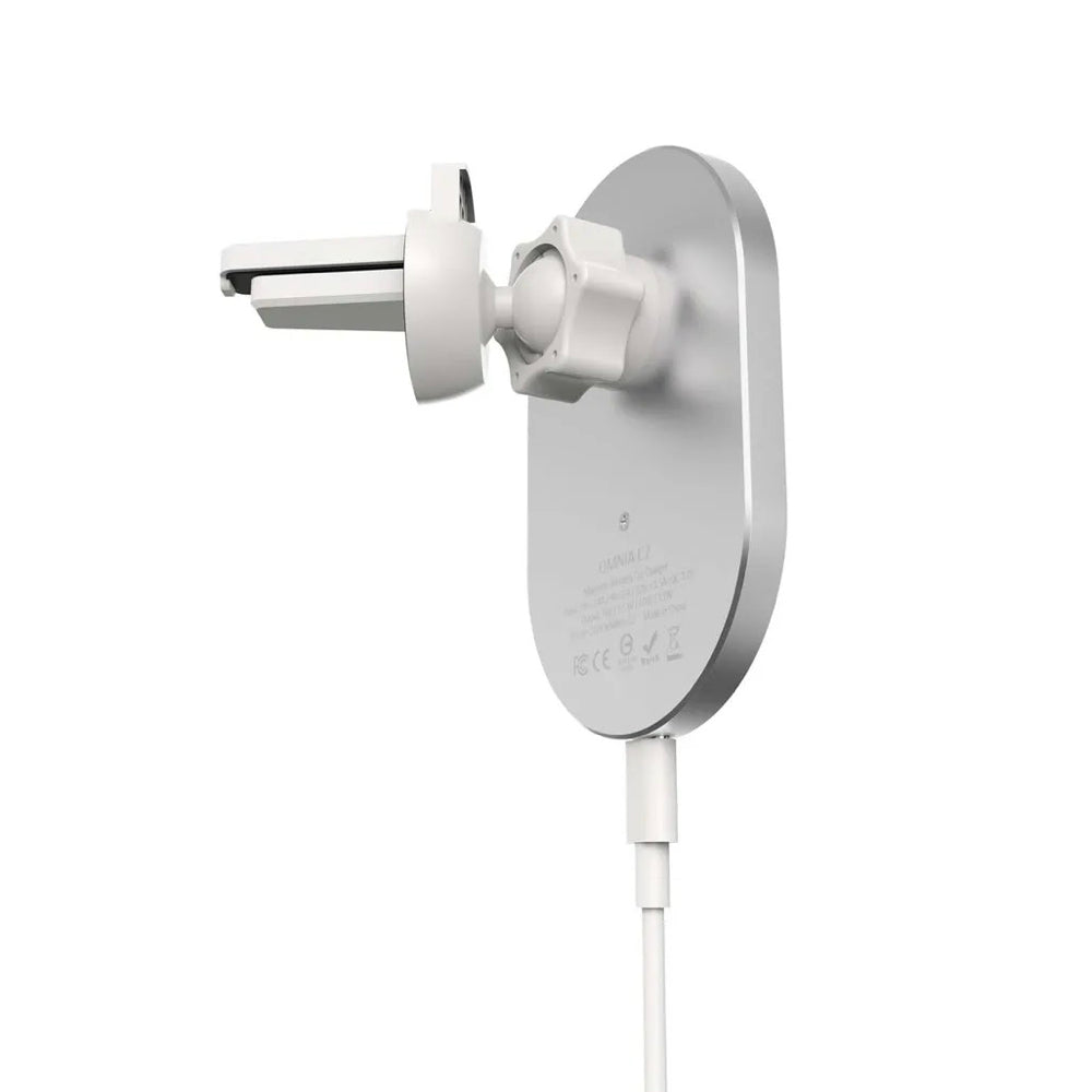 Adam Elements OMNIA C2 Magnetic Wireless Car Charger - White - Mac Shack