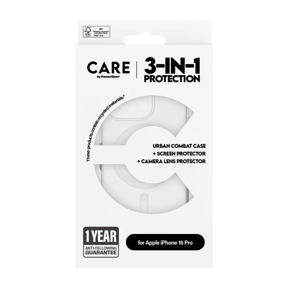 CARE by PanzerGlass 3-in-1 Protection for iPhone 16 Pro - Mac Shack