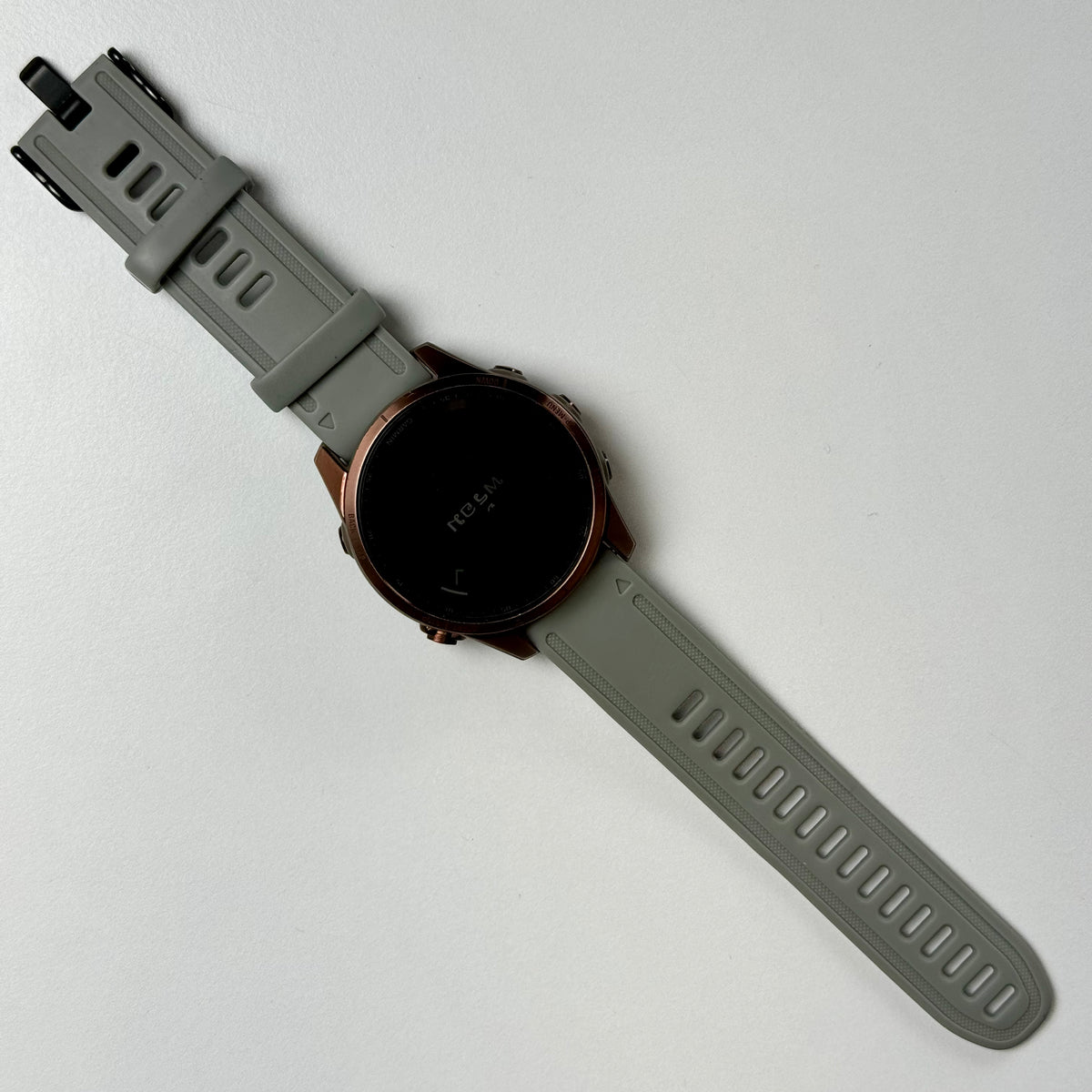 Garmin fēnix® 7S Sapphire Solar (42mm, Dark Bronze Titanium with Light Gray Band) - Pre Owned / 3 Month Warranty - Mac Shack