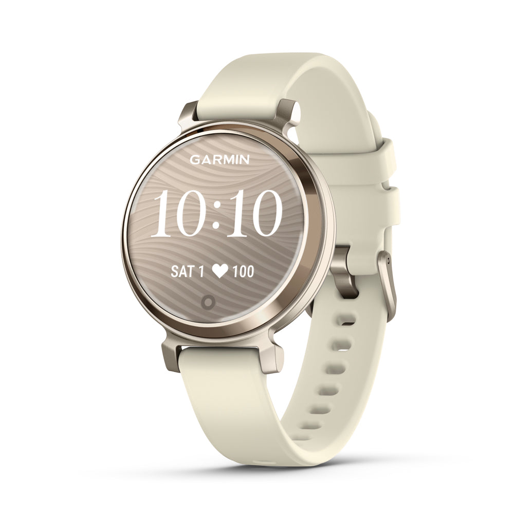 Garmin Lily® 2 - Cream Gold with Coconut Silicone Band - Mac Shack