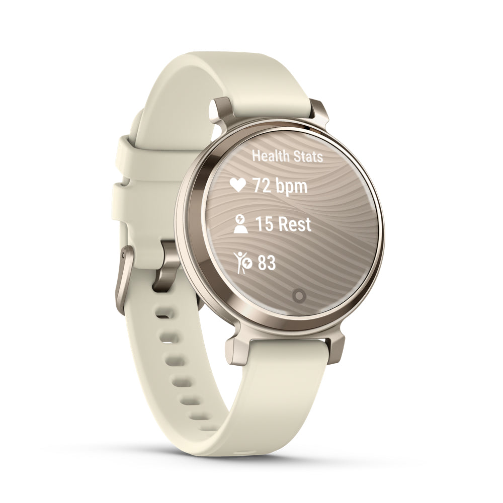 Garmin Lily® 2 - Cream Gold with Coconut Silicone Band - Mac Shack