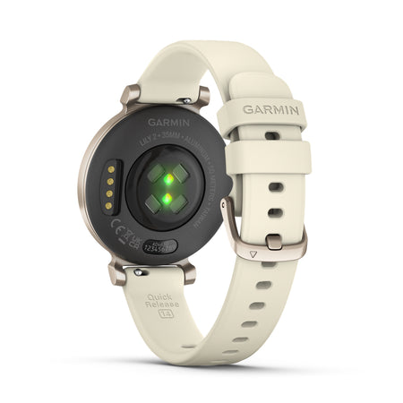 Garmin Lily® 2 - Cream Gold with Coconut Silicone Band - Mac Shack
