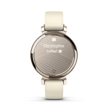 Garmin Lily® 2 - Cream Gold with Coconut Silicone Band - Mac Shack