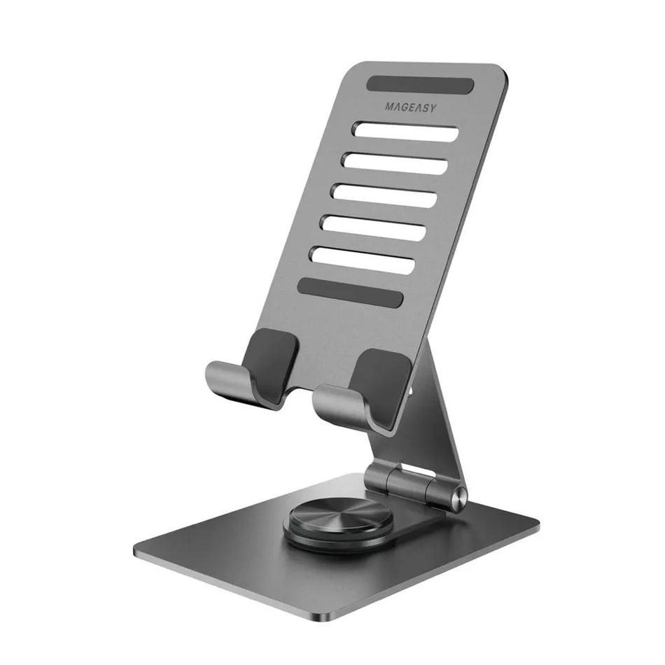 SwitchEasy STAND 360 Rotating Stand for iPhone or iPad - Silver - Mac Shack