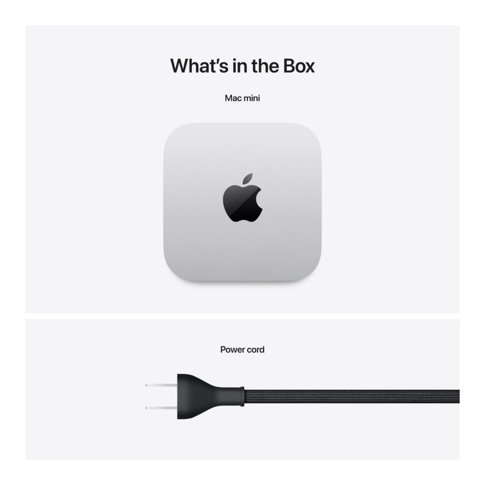 Custom Build 2024 Apple Mac mini M4 Pro 14-Core CPU, 20-Core GPU (64GB Unified RAM, 2TB SSD, Silver) - New / 1 Year Apple Warranty - Mac Shack
