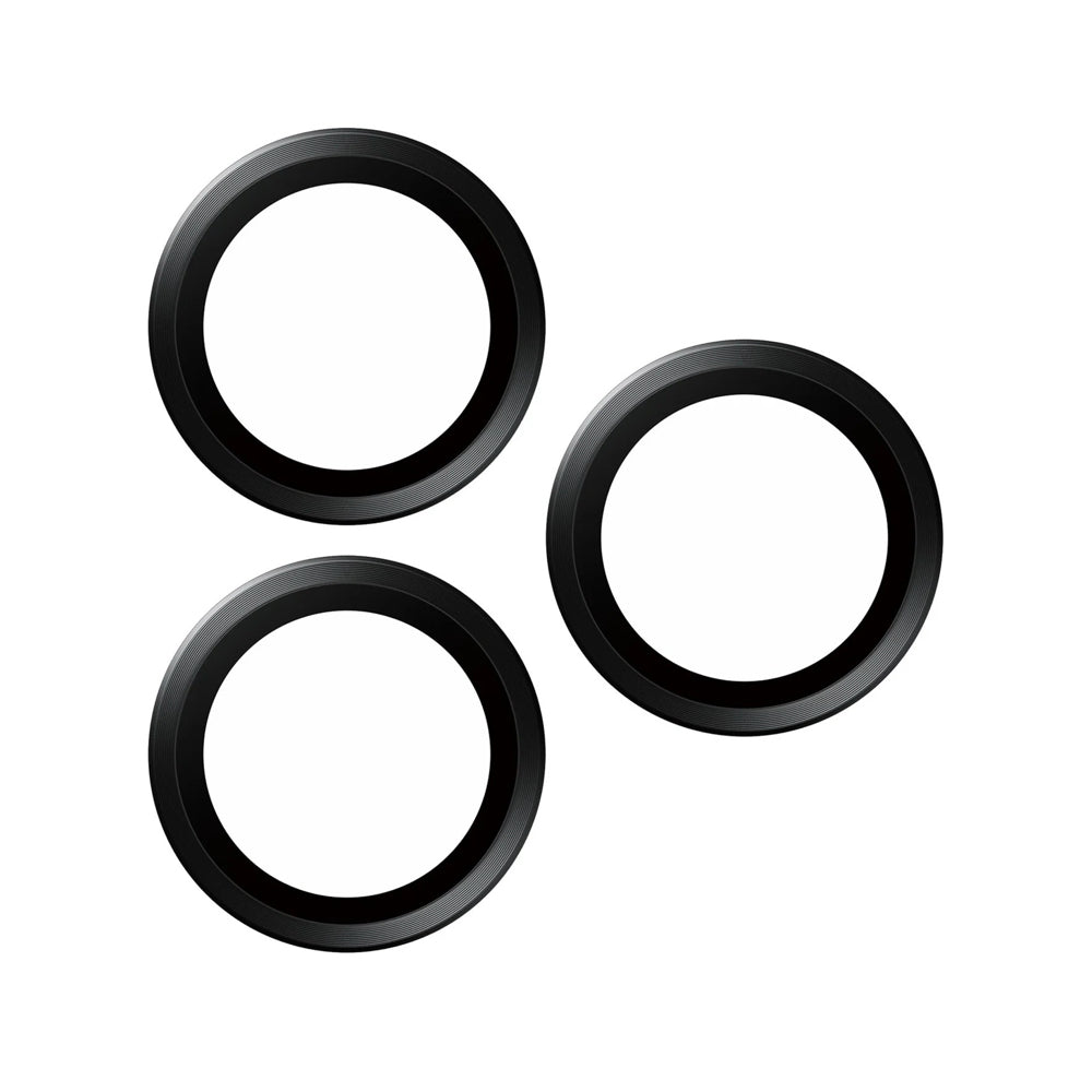 PanzerGlass™ Hoops Camera Lens Protector for iPhone 15 Pro/15 Pro Max - Black Metal - Mac Shack