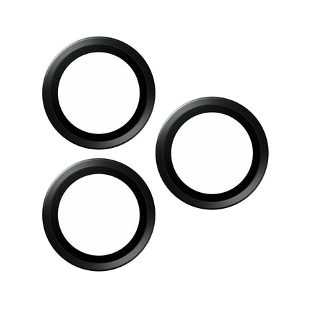 PanzerGlass™ Hoops Camera Lens Protector for iPhone 15 Pro/15 Pro Max - Black Metal - Mac Shack