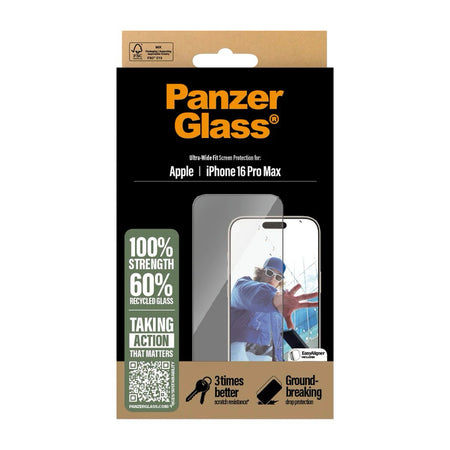 PanzerGlass™ Screen Protector for Apple iPhone 16 Pro Max - Mac Shack