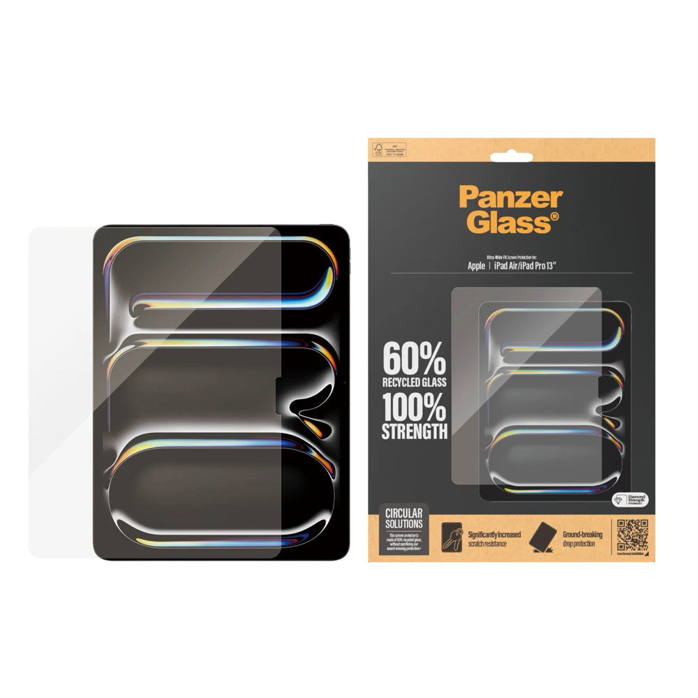 PanzerGlass™ Ultra-Wide Fit Screen Protector for Apple iPad Air (M2) | iPad Pro 13-Inch M4 (2024) - Mac Shack