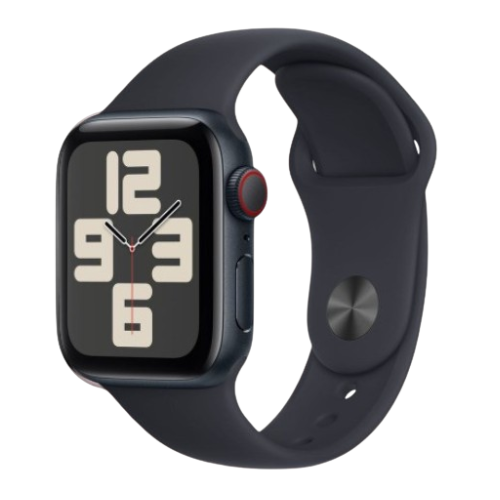 Apple Watch SE (44mm, Space Gray Aluminium with Black Sports