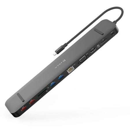 Adam Elements CASA HUB Pro Max USB-C 3.1 Gen 2 & 4K60Hz 13-in-1 Hub - Black - Mac Shack