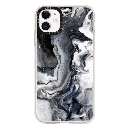 iPhone Soft Cover Black White Marble