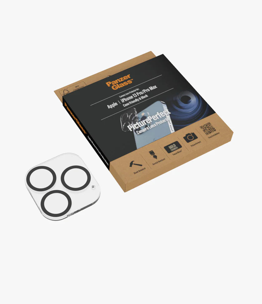 PanzerGlass™ Picture Perfect Camera Lens Protector Apple iPhone 13 Pro/13 Pro Max - Black - Mac Shack