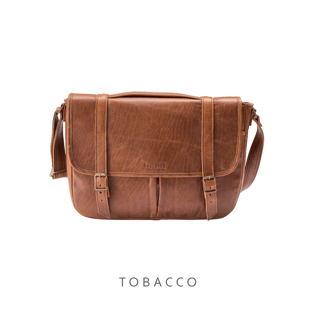 The Satchel by Burgundy Collective Tobacco
