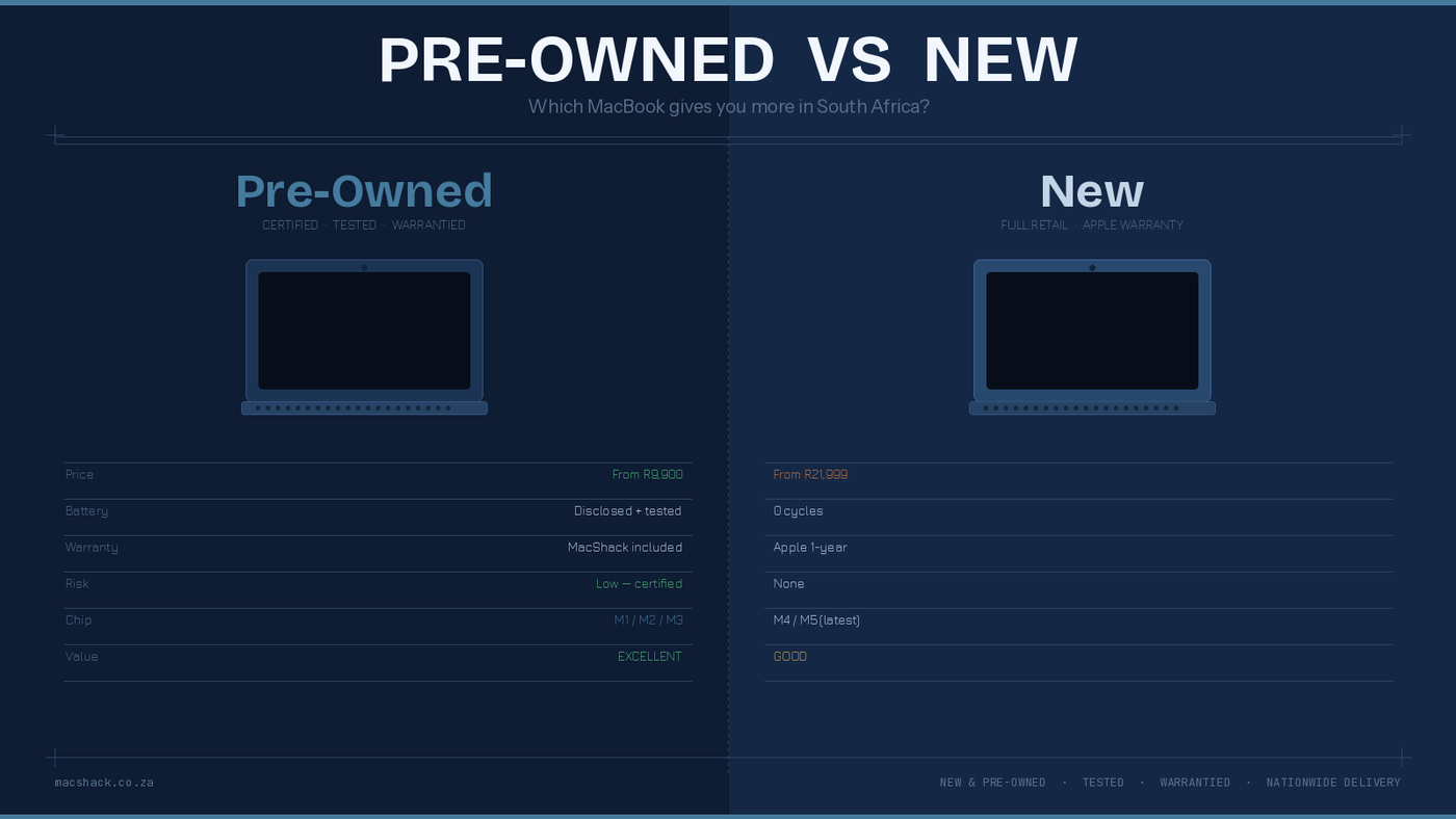 Pre-Owned vs New MacBook: Which Should You Buy in South Africa?