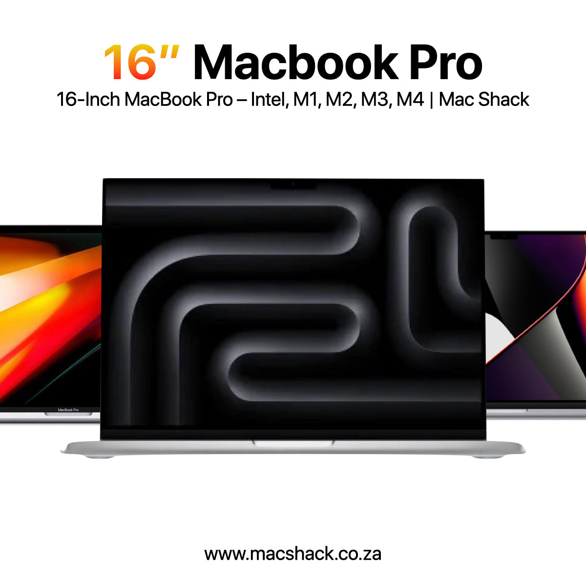16-Inch MacBook Pro – Intel, M1, M2, M3, M4 | Mac Shack