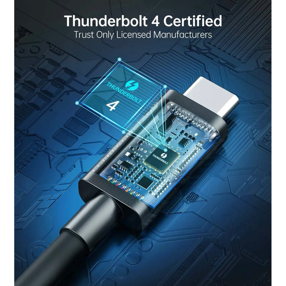 Choetech Thunderbolt 4 Cable 0.8m - Black - Mac Shack