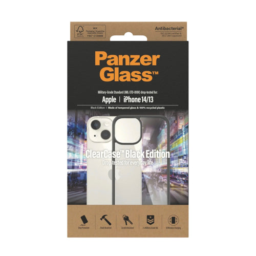 PanzerGlass ClearCase iPhone 13/14  - Black Edition