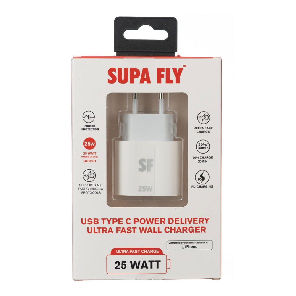 Superfly 25W Single USB-C PD Wall Charger - Mac Shack