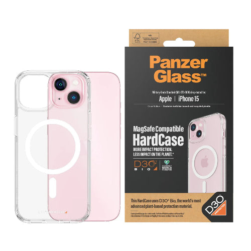 PanzerGlass® HardCase MagSafe Compatible with D3O® iPhone 15 - Mac Shack