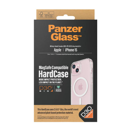 PanzerGlass® HardCase MagSafe Compatible with D3O® iPhone 15 - Mac Shack