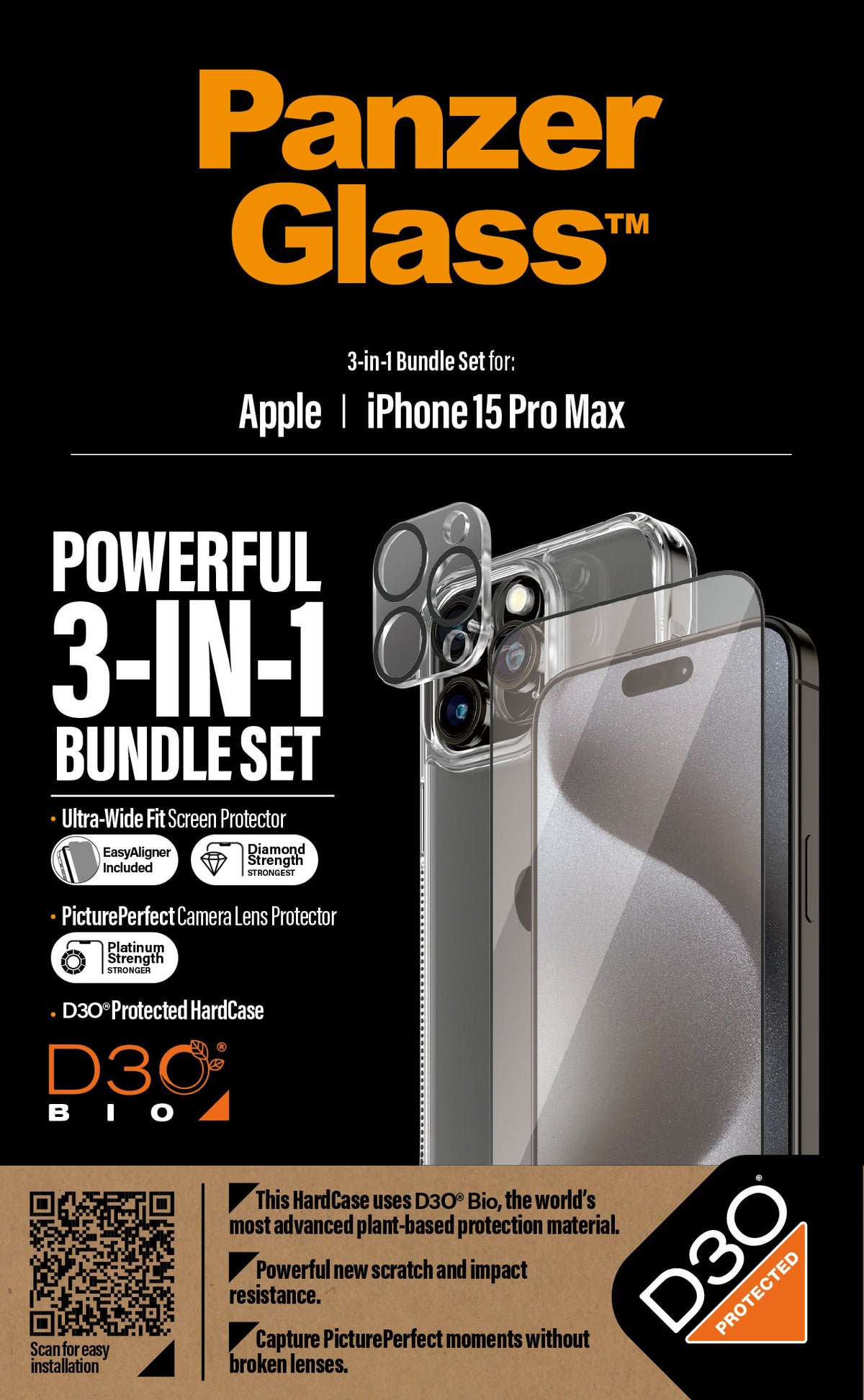 PanzerGlass 3-in-1 Bundle iPhone 15, view 4