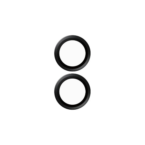 PanzerGlass™ Hoops Camera Lens Protector for iPhone 16 /16 Plus - Black Metal - Mac Shack