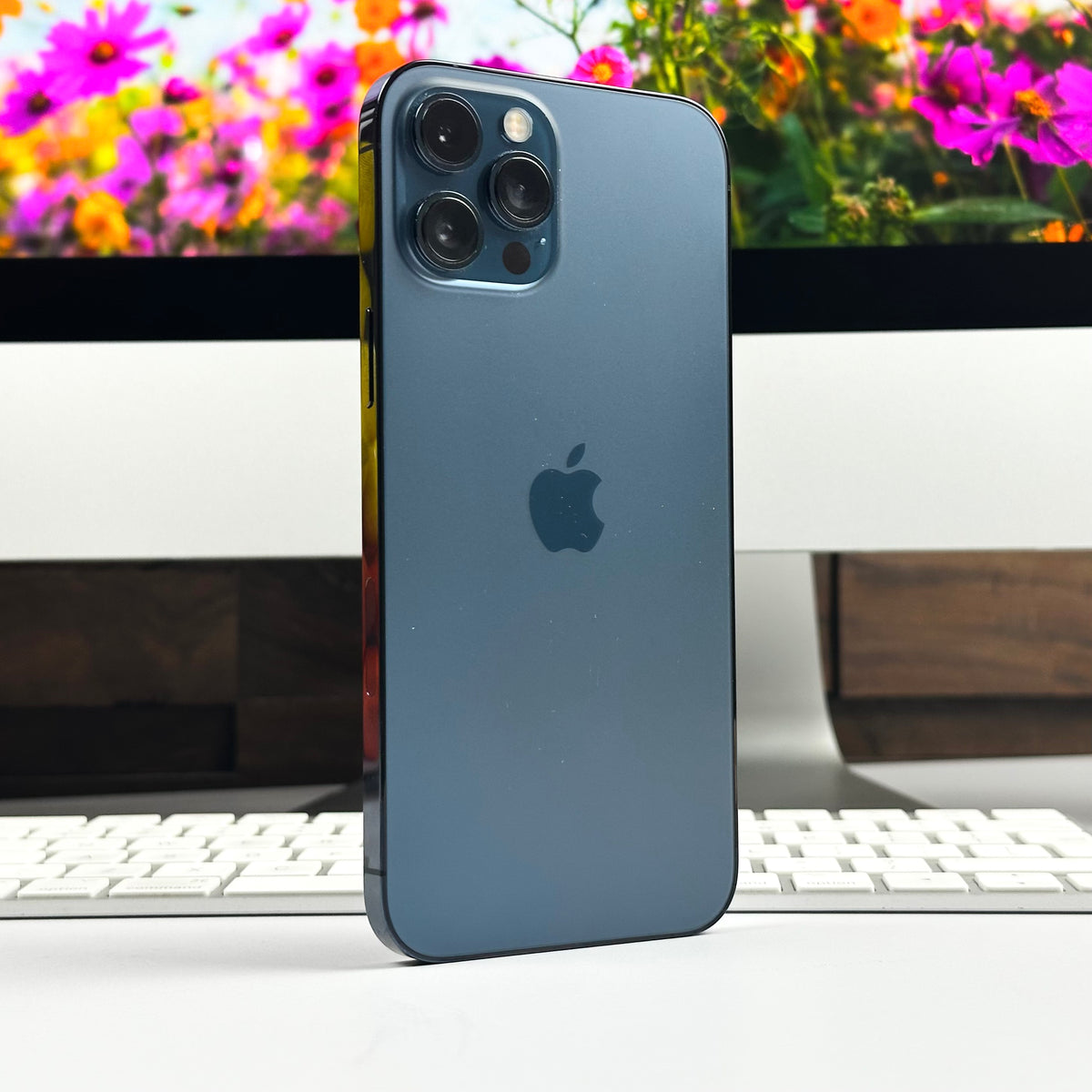 Apple iPhone 12 Pro Max (128GB, Pacific Blue) - Pre Owned / 12 Month Limited Warranty - Mac Shack