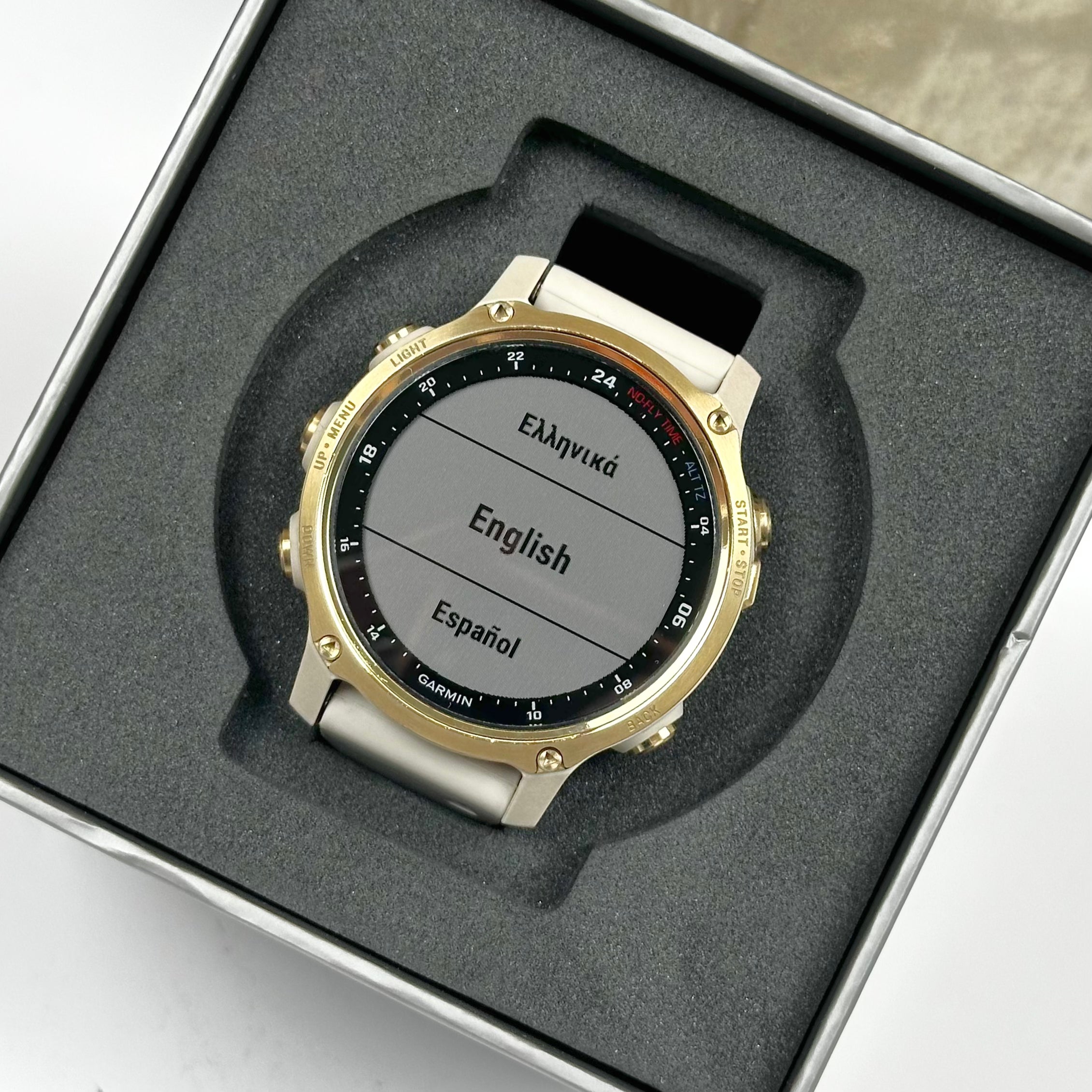 Garmin Descent Mk2S (43mm, Light Gold with Light Sand Silicone Band) - Pre Owned / 3 Month Warranty - Mac Shack