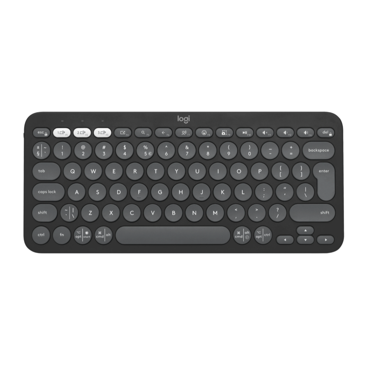 Logitech Pebble Keys 2 K380s Bluetooth Keyboard (Graphite)