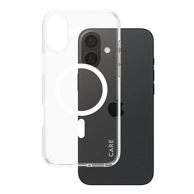 CARE by PanzerGlass® Flagship Case Transparent Urban Combat w. White MagSafe iPhone 16 Plus - Mac Shack
