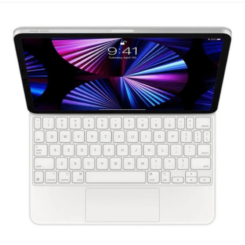 Apple Magic Keyboard for 11-inch iPad Pro (2nd/3rd/4th Gen) + 10.9-inch iPad Air (4th/5th Gen) - (International English, White) - Pre Owned / 3 Month Warranty