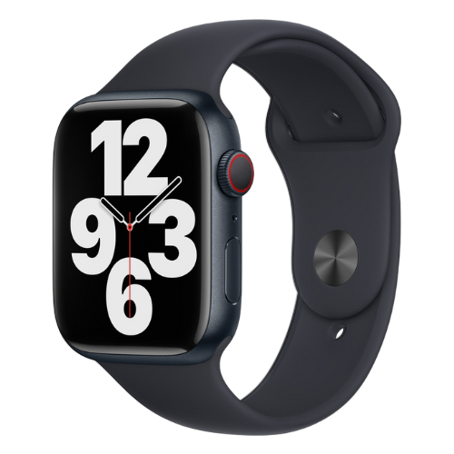 Apple Watch Series 7 (45mm, Midnight Aluminium with Midnight Sports Band, GPS & Cellular) - Pre Owned / 3 Month Warranty