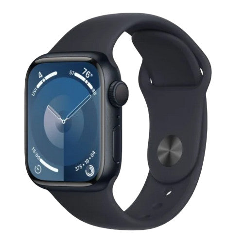 Apple Watch Series 9 (41mm, Midnight Aluminium with Midnight Sports Band, GPS) - New / 1 Year Apple Warranty