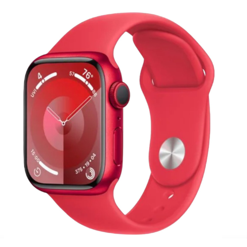 Apple Watch Series 9 (45mm, Red Aluminium with Red Sports Band, GPS & Cellular) - New / 1 Year Apple Warranty