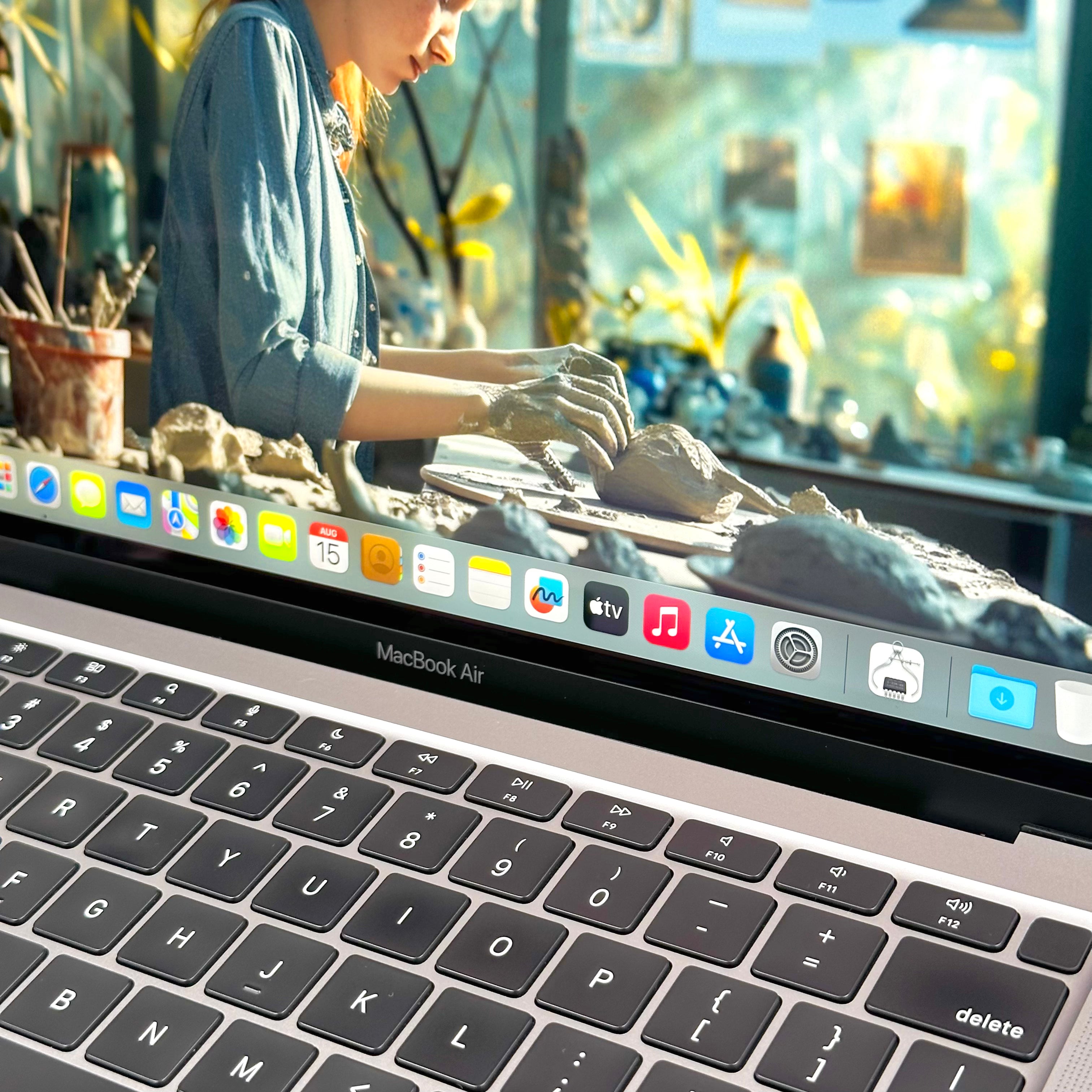 2020 Apple MacBook Air 13-inch M1 8-Core CPU, 7-Core GPU (16GB Unified RAM, 256GB SSD, Space Gray) - Pre Owned / 3 Month Warranty - Mac Shack