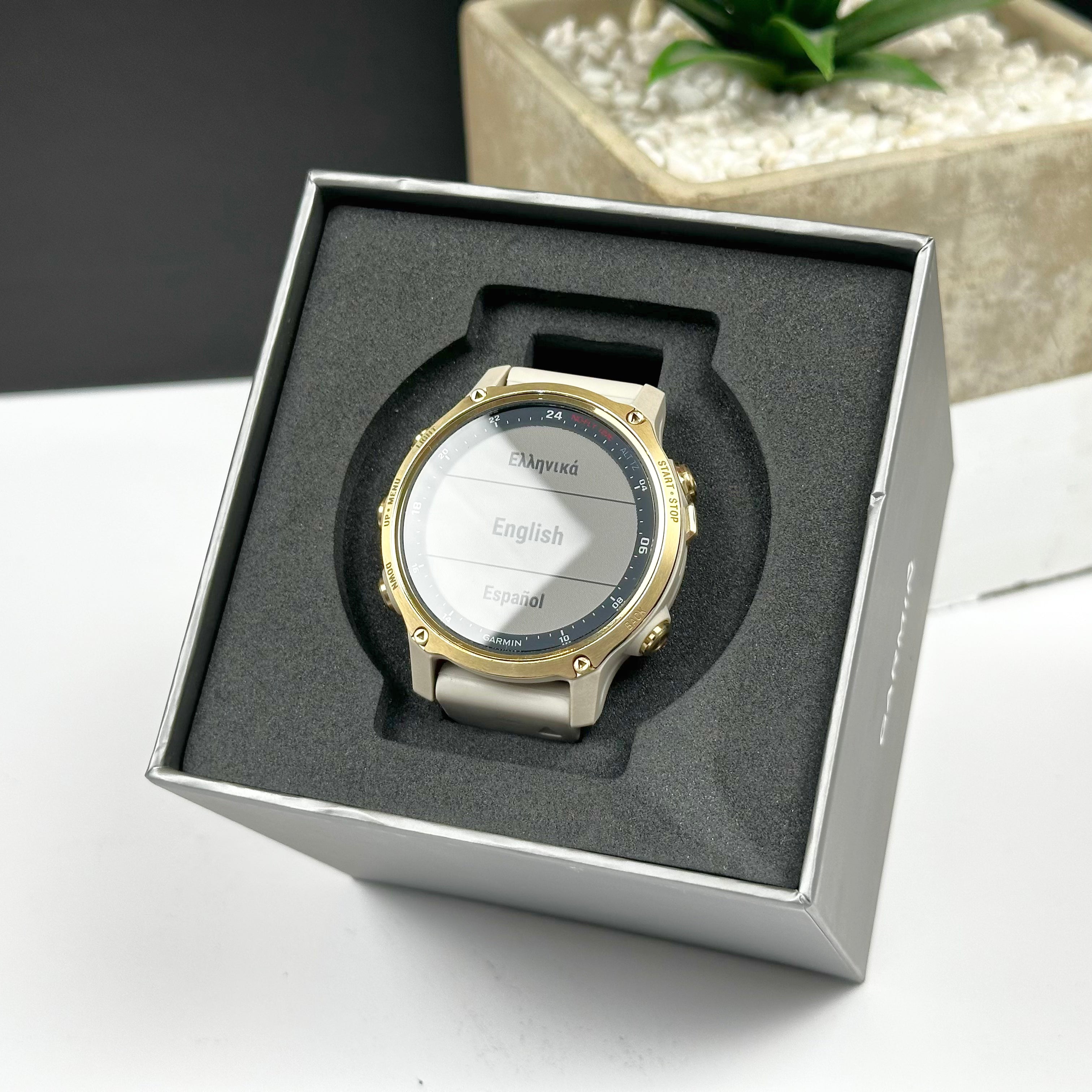 Garmin Descent Mk2S (43mm, Light Gold with Light Sand Silicone Band) - Pre Owned / 3 Month Warranty - Mac Shack