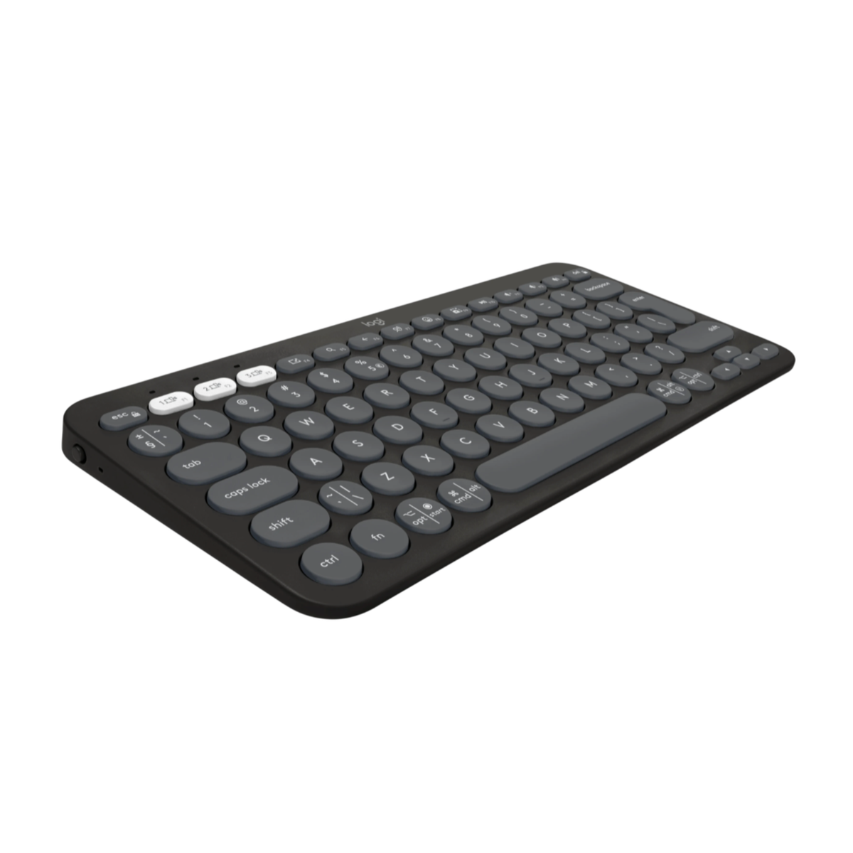 Logitech Pebble Keys 2 K380s Bluetooth Keyboard (Graphite), view 3