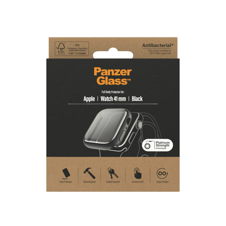 PanzerGlass™ Full Body Protector for Apple Watch Series 7 41mm - Black - Mac Shack