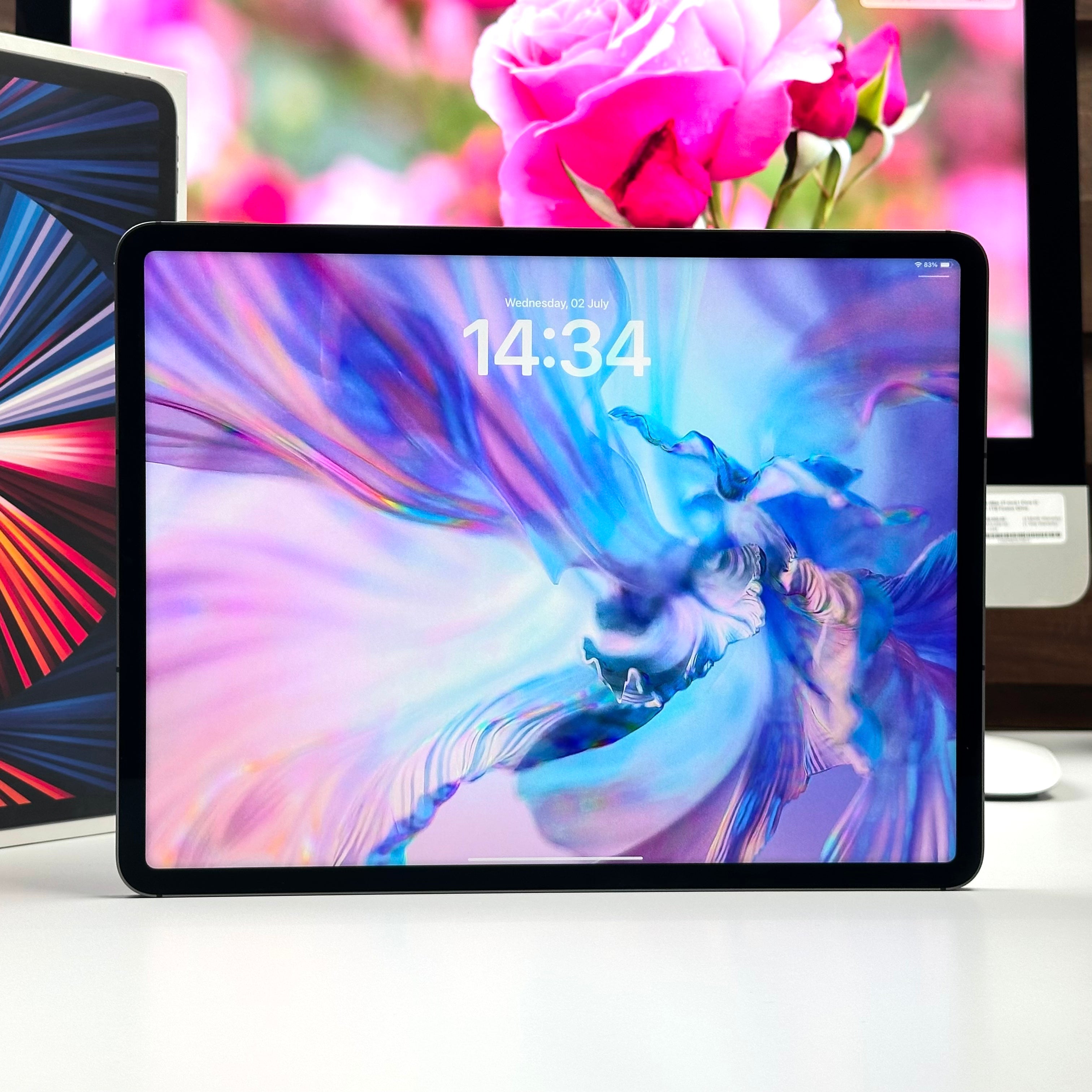 2021 12.9-inch Apple iPad Pro 5th Gen M1 (256GB, Wifi & Cellular, Space Gray) - Pre Owned / 3 Month Warranty - Mac Shack