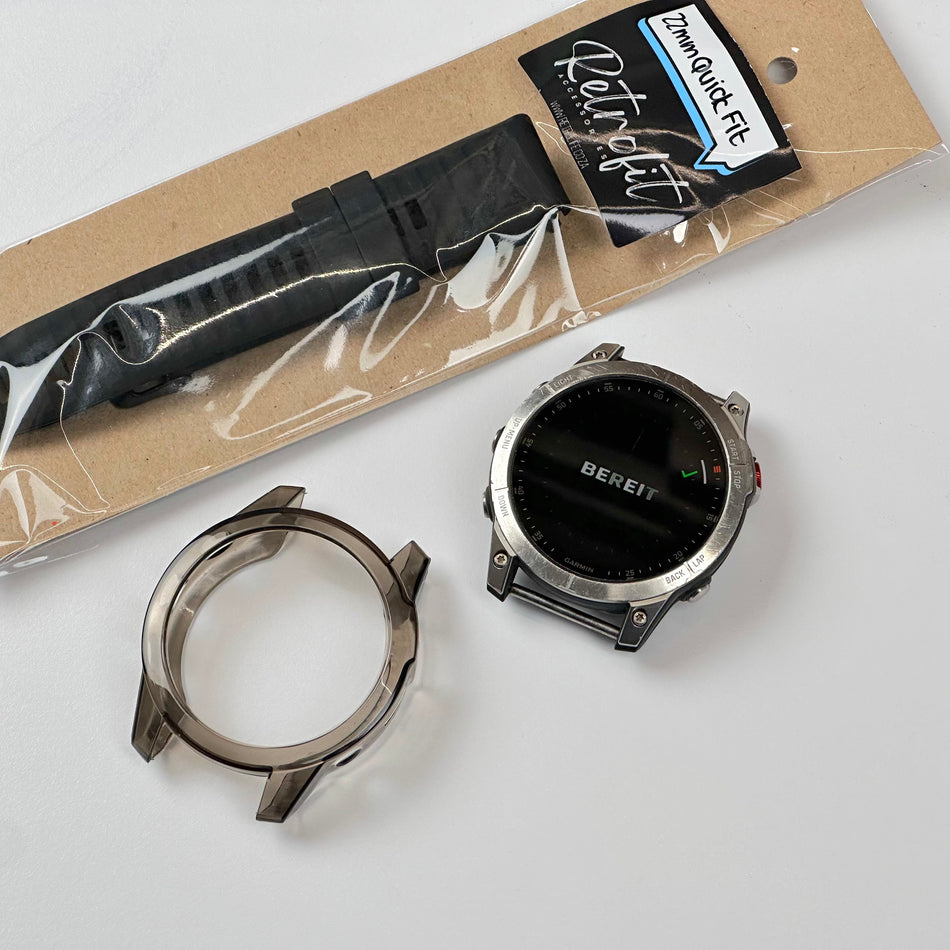 Garmin epix™ Gen 2 (47mm, Slate Steel with Black Silicone Band) - Pre Owned / 3 Month Warranty