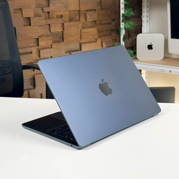 Pre-owned MacBook Air 13-inch M3 Midnight, closed, showing lid condition - Mac Shack