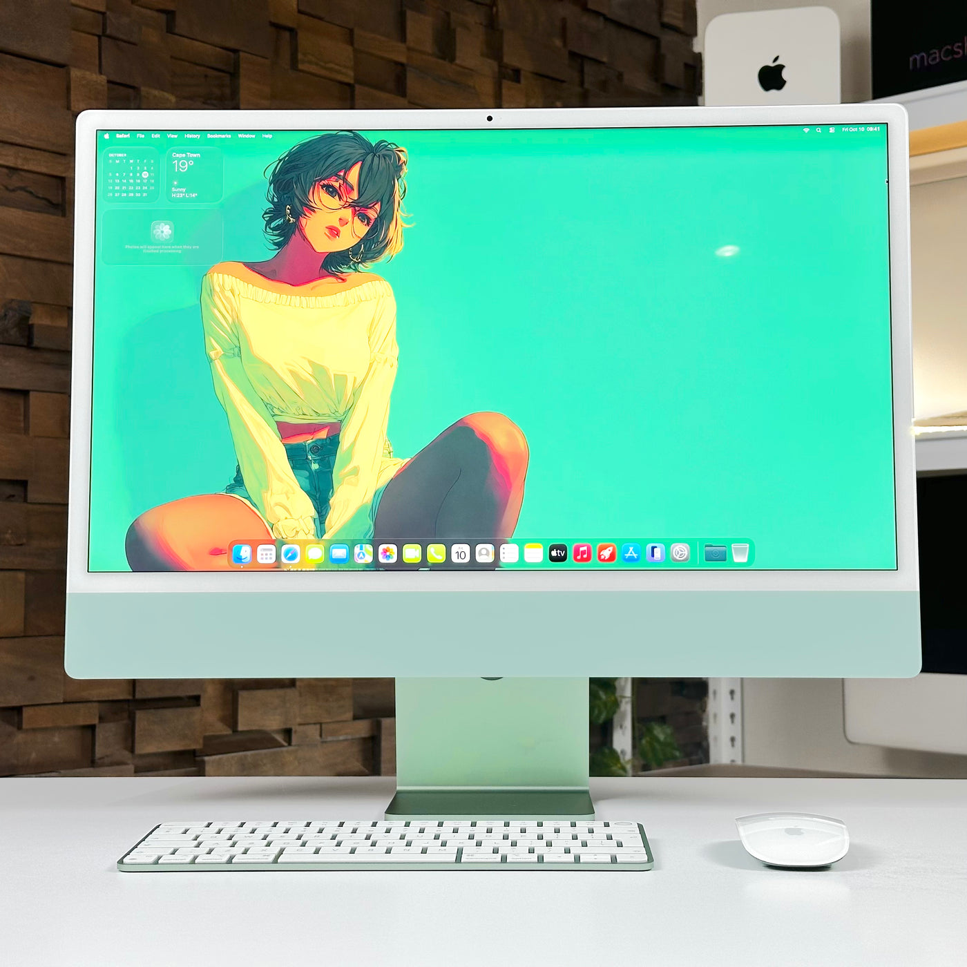 【美品】iMac 24inch Green A2874 2023 M3 16GB iMac 24