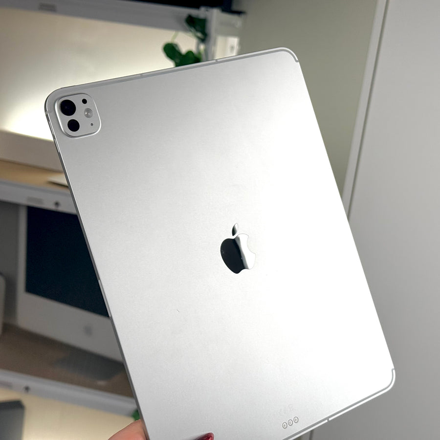 Back of a pre-owned iPad Pro 13-inch M5 Silver showing the camera and Apple logo - Mac Shack
