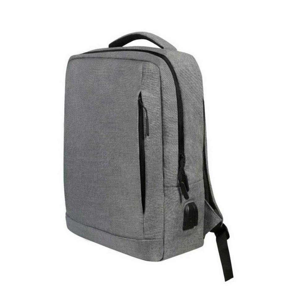 15.6-Inch Smart Laptop Bag (USB-A and 3.5mm AUX Connectivity, Gray) - New