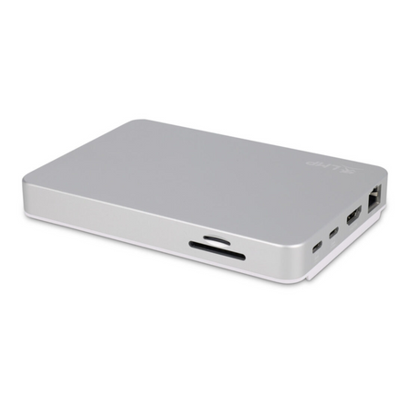 LMP USB-C DuoDock, 9-Port Dock & NVMe Storage - Silver - Mac Shack