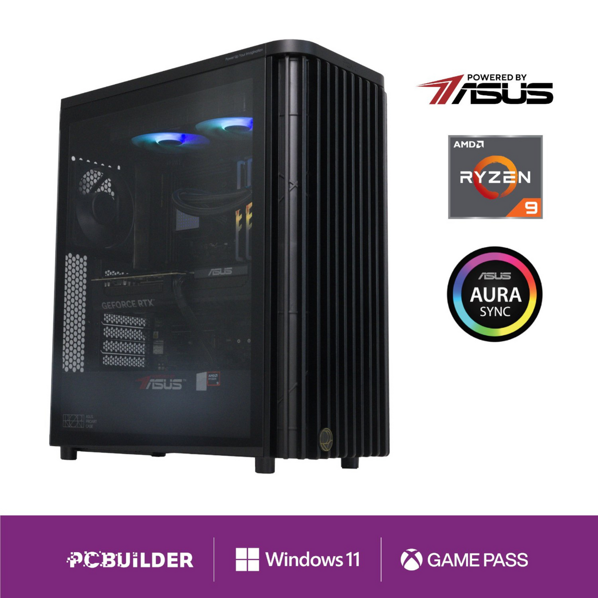 ASUS Content Creator Workstation PC MICHELANGELO 4.4Ghz AMD Ryzen 9 9900X AM5 (32GB RAM, 1TB SSD, Asus GeForce RTX 5070) - New - Mac Shack
