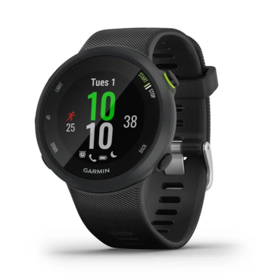 Garmin Forerunner 45 (42mm, Black with Black Silicone Band) - Pre Owned / 3 Month Warranty