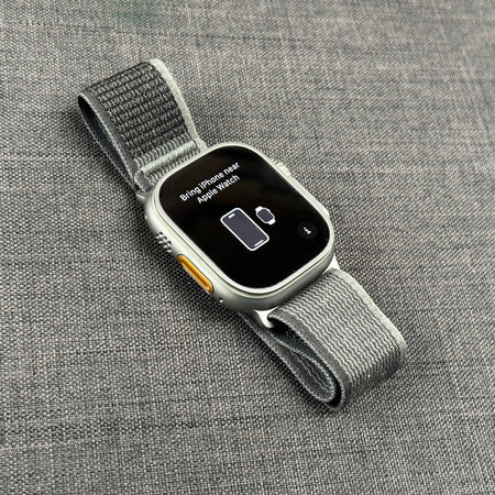 2022 Apple Watch Ultra (49mm, Titanium with Black/Grey Trail Loop, GPS & Cellular) - Pre Owned / 3 Month Warranty - Mac Shack